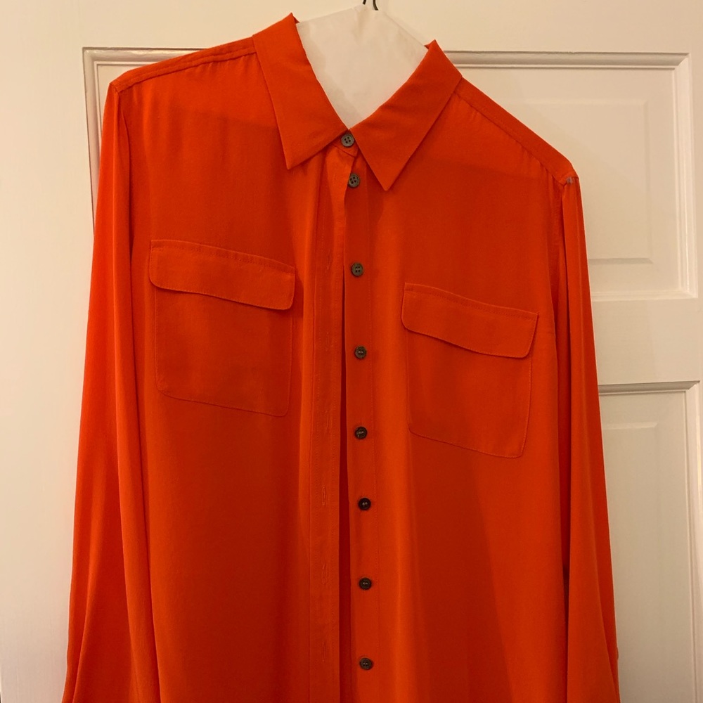 Almost new Orange Silk Vince Camuto blouse